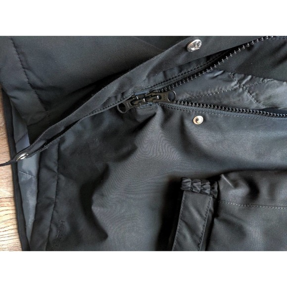 Helly Hensen Aden Long Insulated Hooded Rain Jacket Womens Large L Black - Picture 8 of 13